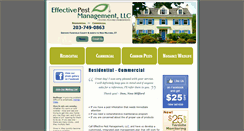 Desktop Screenshot of effectivepestmgmt.com